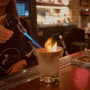 Smoked old fashioned