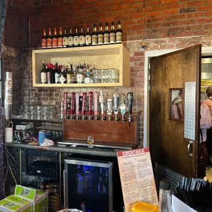 Beers on tap