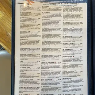 Sub menu