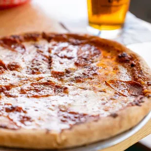 pizza on a plate