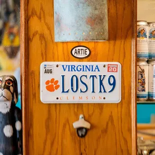 license plate