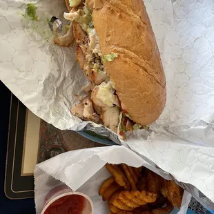 Sammy club and Italian Fries