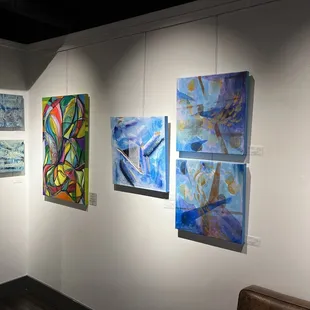 Andy J Mosure and Vicky Shaffer White art on display