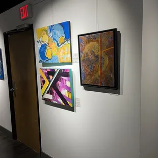 Andy J Mosure and Vicky Shaffer White art on display