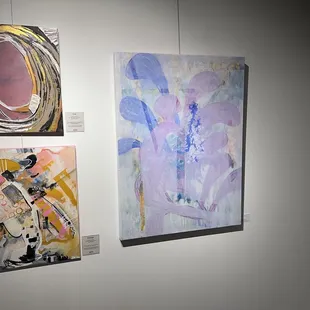 Andy J Mosure and Vicky Shaffer White art on display