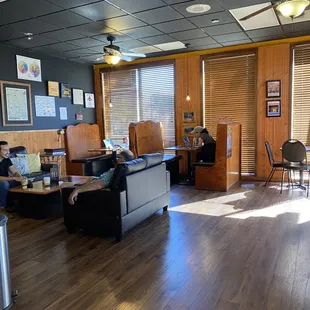 a man sitting on a couch