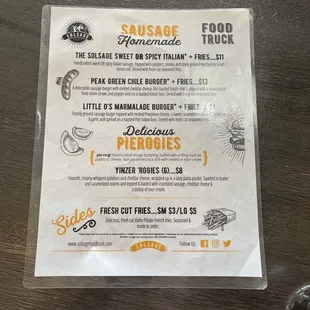 Today&apos;s food truck menu!