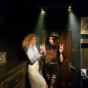 My friend and I. Doctor's Secret room.