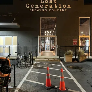 the entrance to the brewery