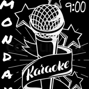 a microphone with a banner