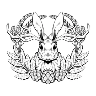 a rabbit in a wreath of hoppy hoppy hoppy hoppy hoppy hoppy hoppy hoppy hop