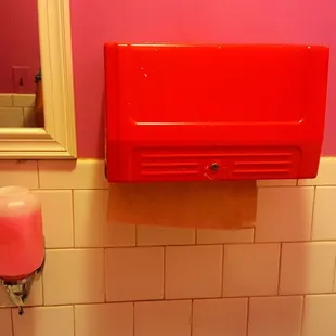 I loved the old school bathroom!