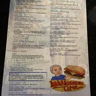 Menu front