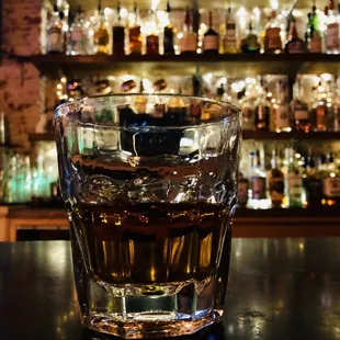 Neat pour of Buffalo Trace