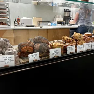 All their pastries to choose from!