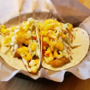 Coconut Shrimp Tacos