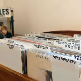 60's and 70's album section.