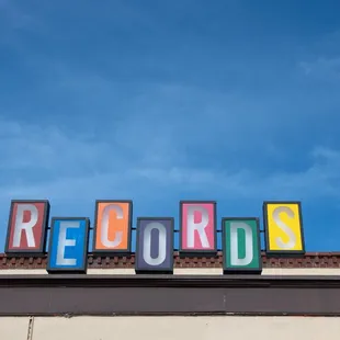 Our RECORDS sign!