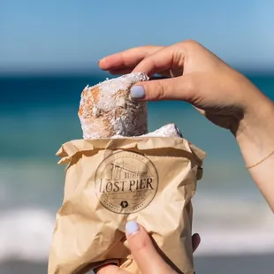 PAPER BAG BEIGNETS
beignets tossed in powdered sugar