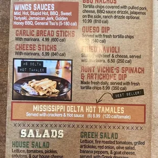 Appetizers and Salads