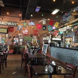 Interesting decor, nice place to come with friends