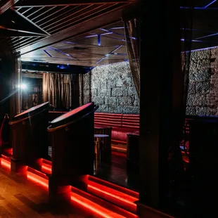 the interior of the club