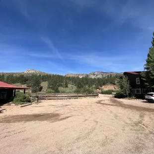 The view from just outside the ranch office