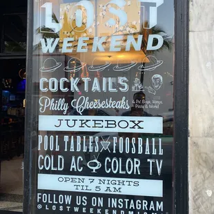 Window sign