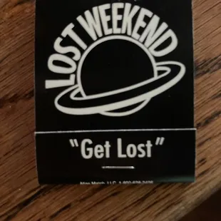 Free matches the bar provides