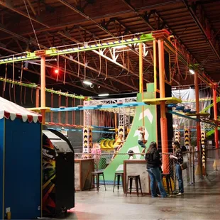 Obstacle/ninja course area