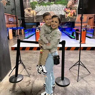 Mini bowling private party area!