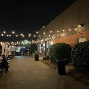 outside