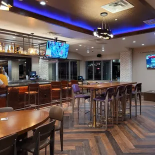 a view of the bar area