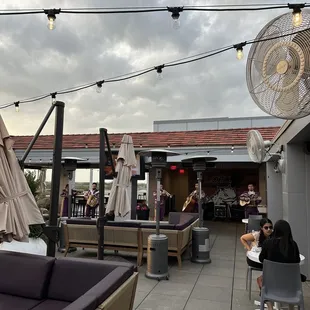 a woman sitting at a table