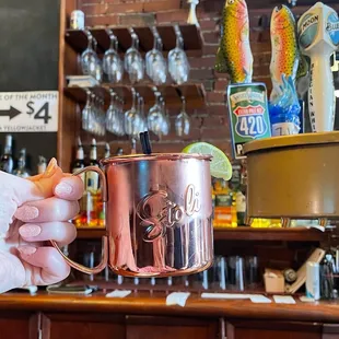 Mexican Mule at the Bar