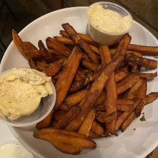 Sweet Potato Fries with Our Famous Sweet Butter