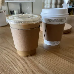 Dulce le Leche Latte &amp; Regular latte