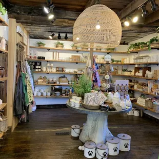 Small retail area with cute gifts.