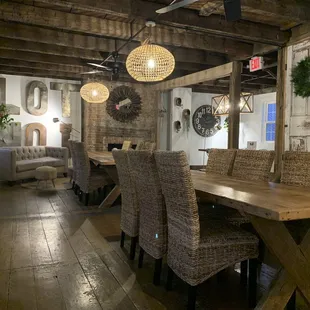 Upstairs seating