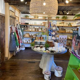 the inside of a store