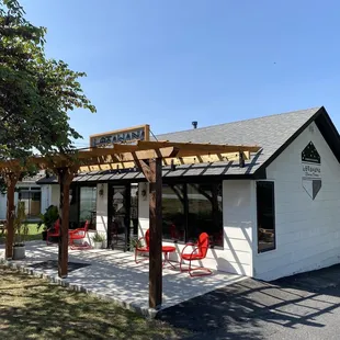 the outside of the building