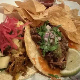 Quesabirria Style Brisket Taco