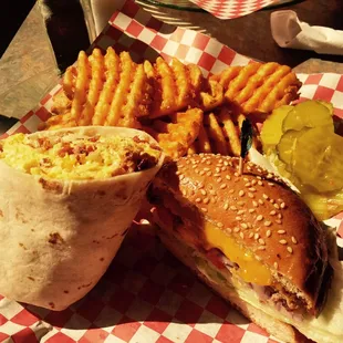 The best of both worlds...when you can't decide between a burger or a burrito!
