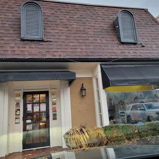 the front of a restaurant