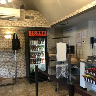 the inside of a restaurant