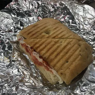 Pepperoni pizza panini