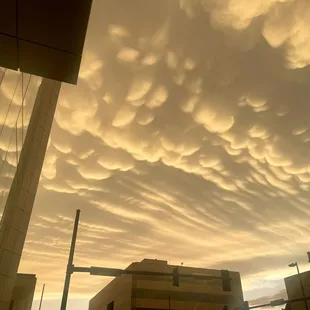 Beautiful sky outside Lotte.