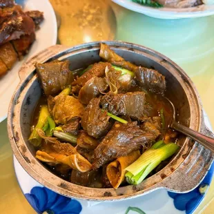 Braised beef brisket