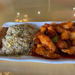 Sweet and Sour Pork lunch special