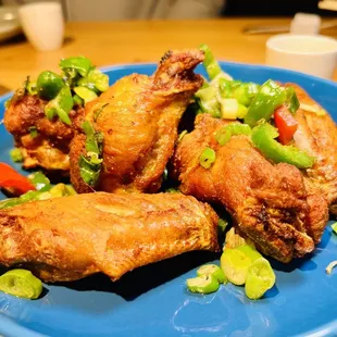 Crispy Garlic Jalapeo Chicken Wings (6pcs)